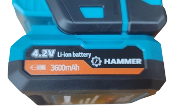 Лазерный уровень зеленый, 16 линий,  4D 2х3.6Ah HAMMER
