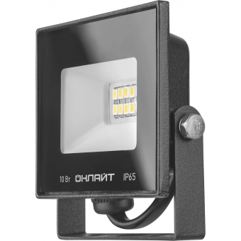 Прожектор OFL LED 10W BLACK  IP65 6500K ONLAIT 71688