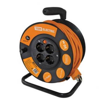Удлинитель силовой УКЗ 16-004 (4 места/ 30 м ПВС 3х1,5) ТДМ