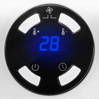 Обогреватель керамический с вентилятором, портативный 500 Вт, TROTEC TFC2E, Черный