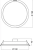Светильник  LED Downlight DL DN 190 18W 865 WT IP44 LEDV
