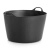 Гибкое ведро (корзина) CAPAZO Premium, 72 л (Черное)