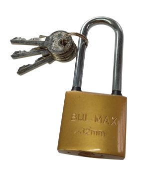 Замок навесной   32mm желтый  BULMAX