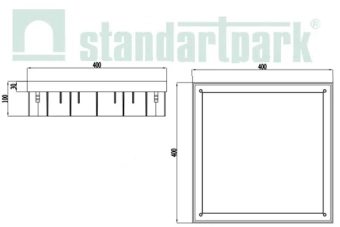 Удлинитель дождеприемника 400x400