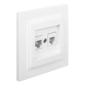 Розетка компьютерная RJ45 CAT6+телефонная RJ11 CAT3 Despina 102-190005-132