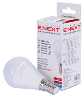 Лампа светодиодная LED P45 8W E14 6500K