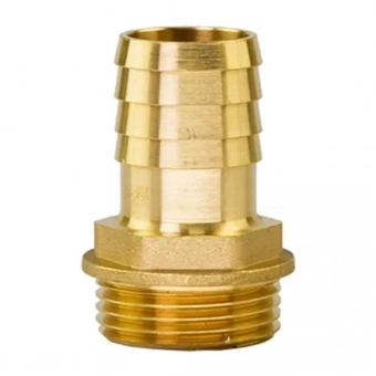 Латунный адаптер с держателем шланга M - 1/2"x8