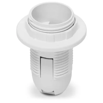 Пластиковый патрон для лампы с кольцом E14 TDM