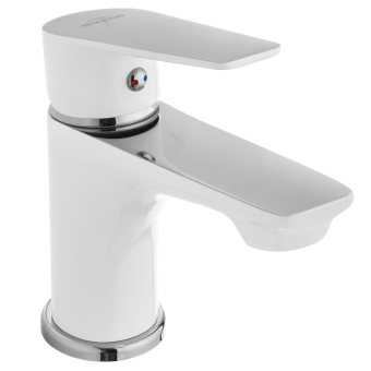 Смеситель для умывальника DOKOS WHITE / CHROM, Invena, Польша