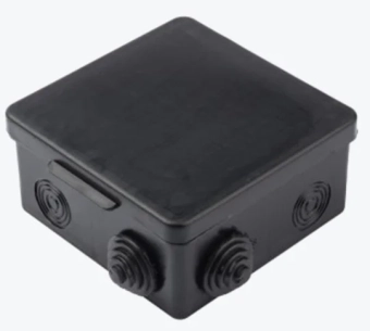 Распределительная коробка КМР-030-014 100х100х50 чёрная IP54  EKF PROxima