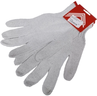 Хлопковые трикотажные перчатки с эластичной манжетой