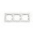 Рамка трёхместная Белый Горизонтальная Elmos