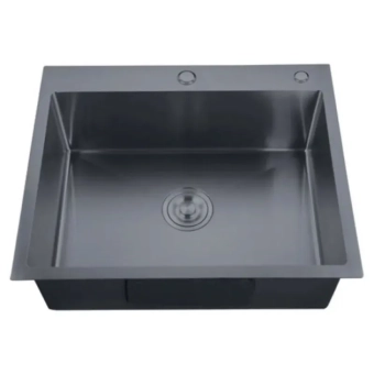 Мойка из нержавеющей стали ZERIX ZH6050-215 NANO-BLACK 