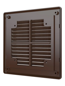 Вытяжная вентиляционная решетка с сеткой и рамкой Mistral 15х15 Brown