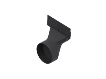 Заглушка пластиковая с выпуском 110 мм для лотка пластикового Base DN100 H120/H135