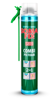 Пена монтажная комбинированная 2 в 1 S819 SomaFix 750 мл