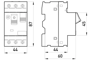 Автоматический выключатель защиты двигателя e.mp.pro.4, 2,5-4А
