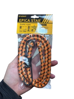 Резинка багажная со стальными крючками 10м*100см, Epica Star