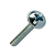 Винт мебельный 4,0x10 с полукруглой головкой DIN 967