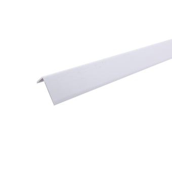 Уголок ПВХ декоративный 17x5 мм LUB001-1705, белый
