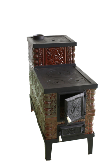 Печь MASHA керамическая (3-ти рядная), мобильная - на раме с колесами (+2 плиты)