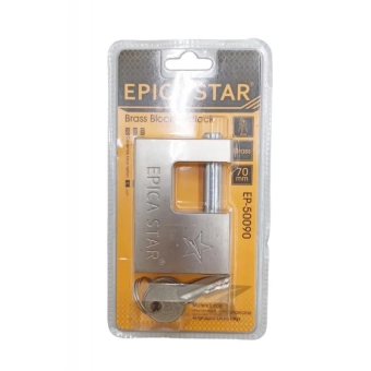 Замок навесной, анодированный матовый 70мм, EP-50090; Epica Star