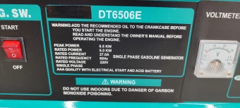 Электрогенератор на бензине DT6506E 6500W