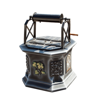 Колодец модель Sn-2c, с механизмом и крышкой, черный