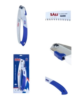 Ножовка садовая складная для обрезки кустов и деревьев, сталь 65Mn, 270 мм, ручка ABS/TPR, Sali