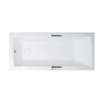 Ванна акриловая прямоугольная ALEXA 160*75 см, Комплект (каркас+сифон+экран AURA 160), белый