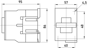 Контактор e.pro.ukc.2.25.230.1NO 25A, 230В, 1NO