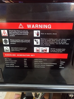 Электрогенератор на бензине 220/380V 25HP, 11-12kW, Двух-цилиндровый V-образ OHV, R15000D-TA, GX NewLand