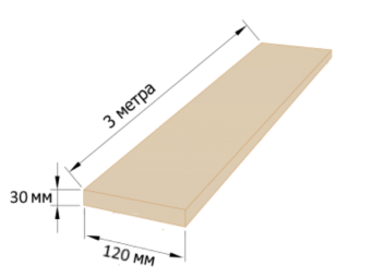 Доска 120*30*3000мм