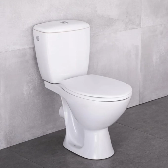 Унитаз Компакт CERSANIT - KASKADA, боковой подвод, горизонтальный, PP