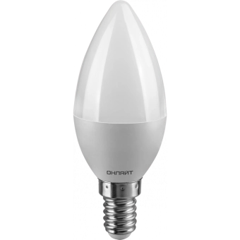 Лампа светодиодная OLL LED 8W E14 6500K C37 Candle ONLAIT 61128