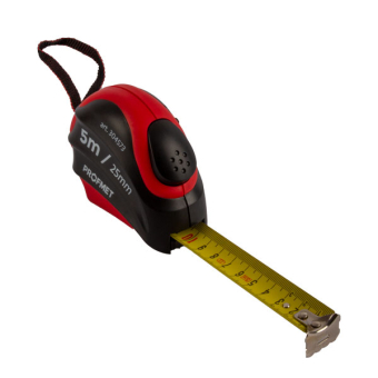 Рулетка с автостопом и нейлоновым покрытием ленты 3м "PROFMET"