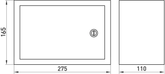 Шкаф e.mbox.stand.n.12.z металл, 12 модулей (165х275х100), навесной, с замком