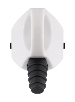Вилка бытовая e.plug.angle.005.16, с ж/к, 16А угловая белая с ручкой