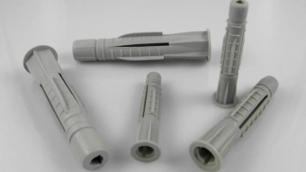 Дюбель анкерный (узловой) пластиковый с буртом Ø6*40мм, тип "Жгут", без шурупа, Wave, (100шт)