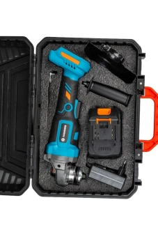 Углошлифовальная машина аккумуляторная Li-Ion, 21V, 1x4 Ah, 125 mm, HAMMER AG-DC221