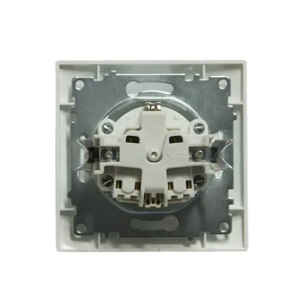 Розетка с заземлением Elmos 9206-42 Jasmin 16 A 230 В Белый