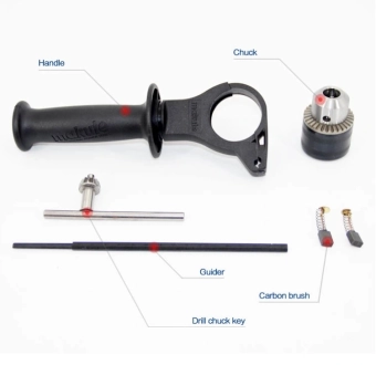 Дрель электрическая ударная 550W, 0-3000об/мин, 10/13мм, ED009 Makute