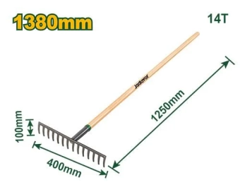 Грабли с черенком 400*1250 мм  JDXW1314  Jadever