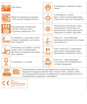 Ламинат Kastamonu Floorpan Orange, Дуб Жемчужный – FP952, 1380x195x8 мм, 32 класс