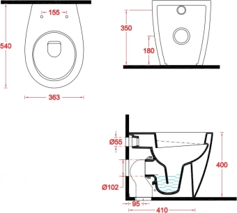 Компакты пристенные Artemis Bien Banyo 