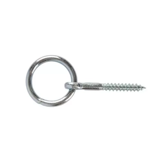 Кольцо для дверей с саморезом  5мм, оцинкованное