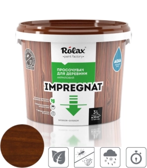 Пропитка для дерева, цвет: Палисандр, IMPREGNAT ROLAX 1L