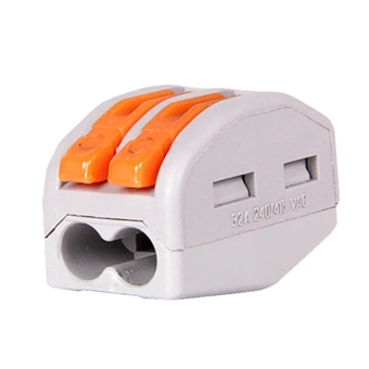 Клемма соединительная на 2 провода с нажимным рычагом