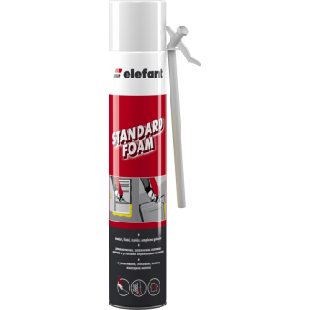 Пена полиуретановая монтажная бытовая Elefant Standart 500ml