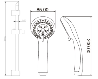Комплект для душа  City chrom AU-06-001-Q Invena